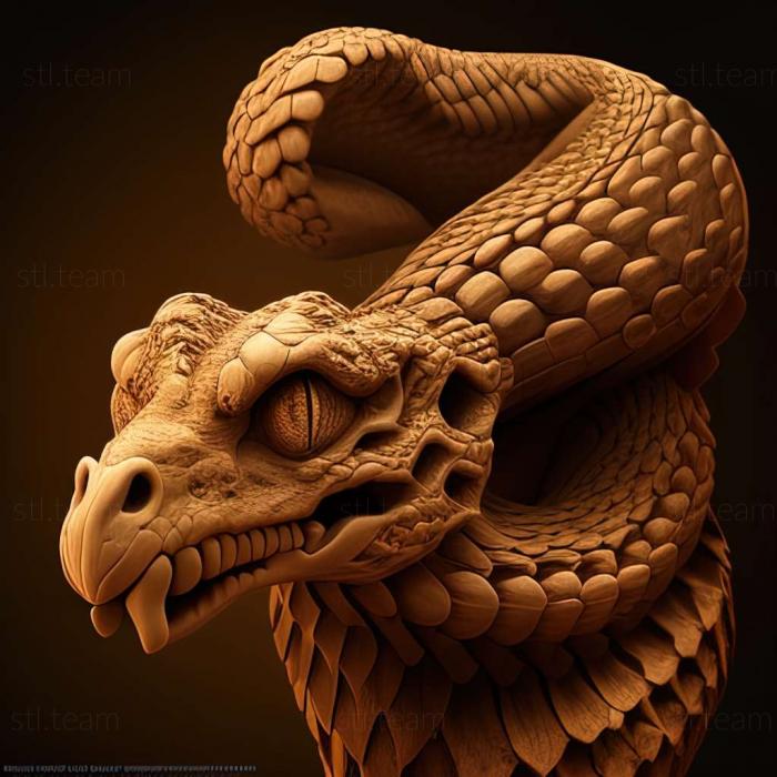 3D модель Crotalus scutulatus (STL)